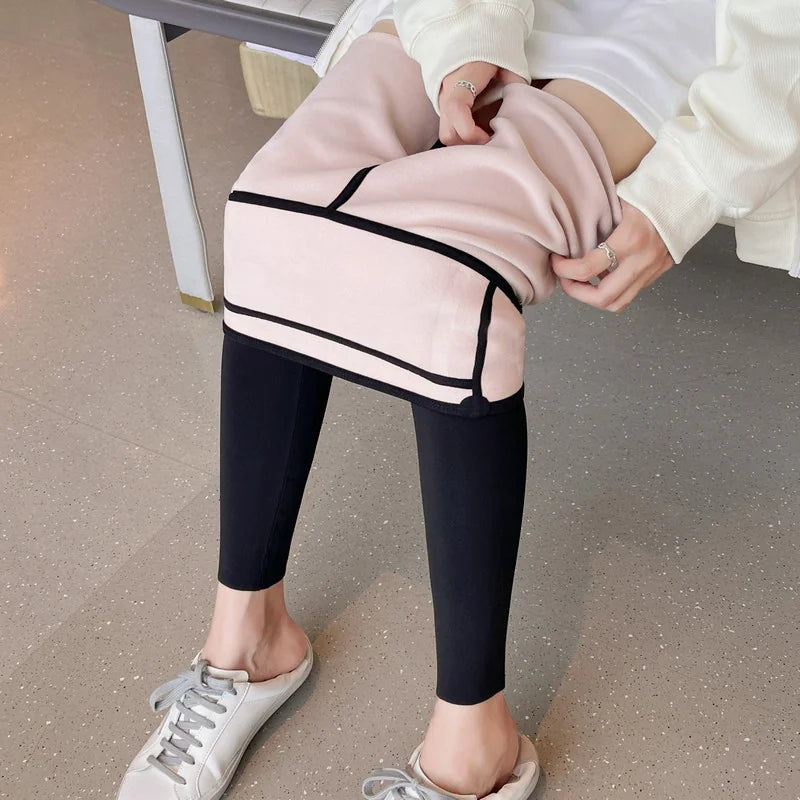 Fleece-Lined Reversible Leggings