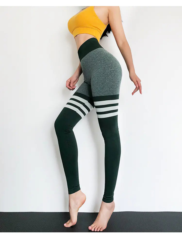 High-Waisted Fitness Leggings for Running and Yoga