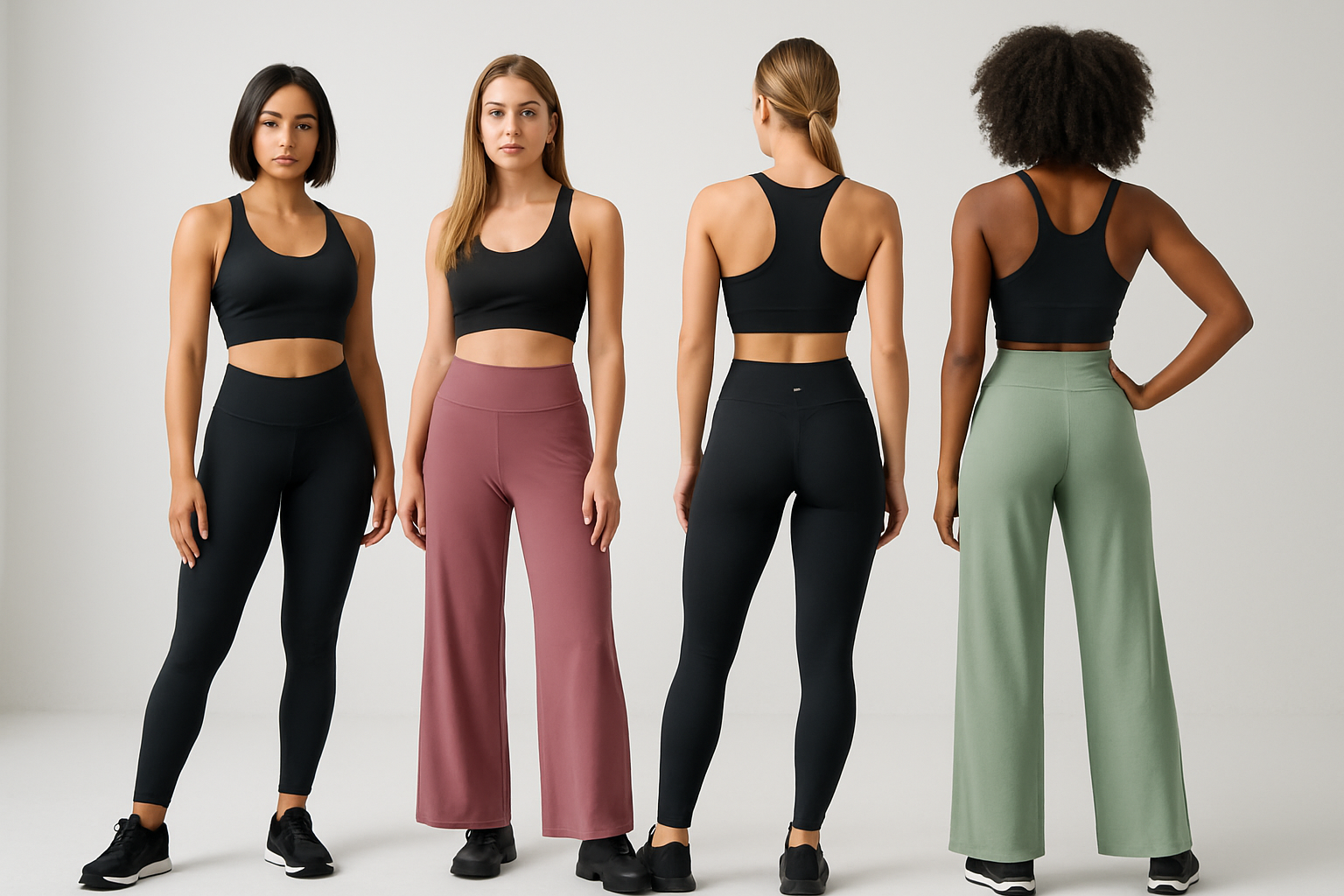 good, add two more girls with their back turned to show the back